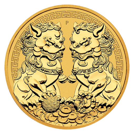 2021 double pixiu 1oz. 9999 gold bullion coin