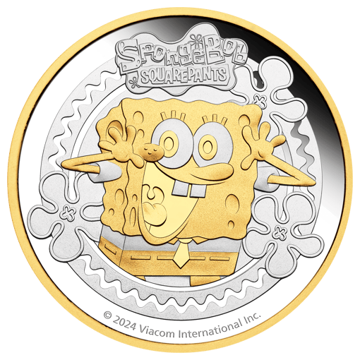 24t21aaa-2024-spongebob-squarepants-2oz-gilded-silver-proof-coin