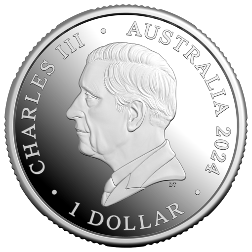 2024 $1 out of this world - australia in space with 'c' mintmark silver proof coin