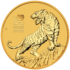 2022 Year of the Tiger 1/2oz .9999 Gold Bullion Coin – Lunar Series III