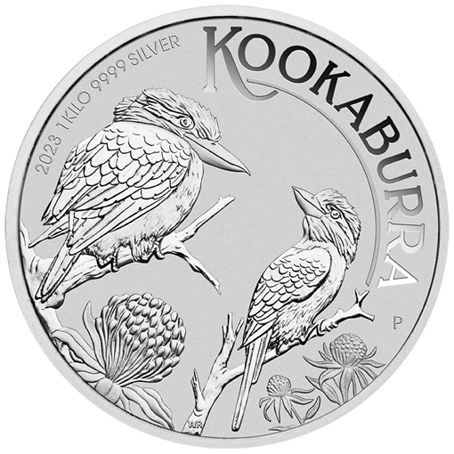 2023 australian kookaburra 1kg. 9999 silver bullion coin - 1 kilo