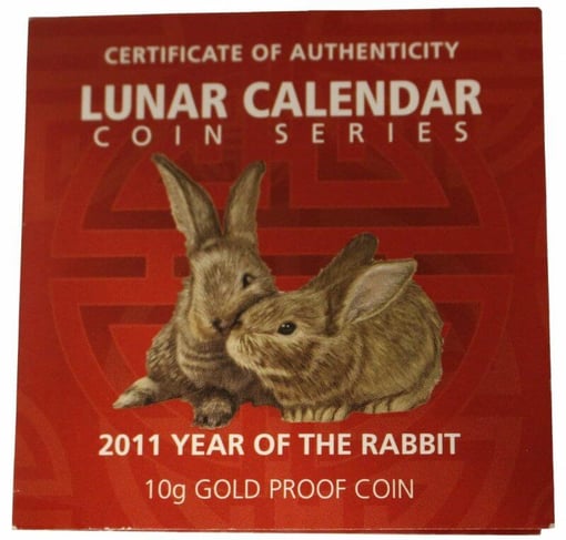 2011-year-of-the-rabbit-10g-9999-rectangular-gold-proof-coin-lun