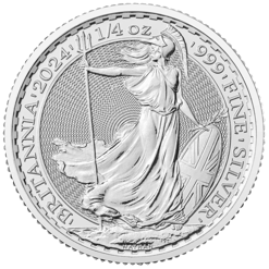 2024 britannia 1/4oz. 999 silver bullion coin