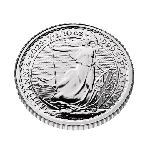 2022 britannia 1/10oz. 9995 platinum bullion coin
