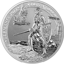 2022 Lady Germania 10oz .9999 Silver Bullion Coin