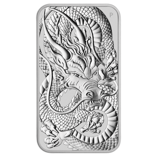 2021 Dragon 1oz Silver Rectangular Coin