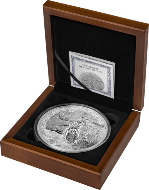 2022 lady germania 1kg. 9999 silver coin - 1 kilo
