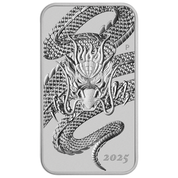 2025 dragon 1oz silver rectangular coin