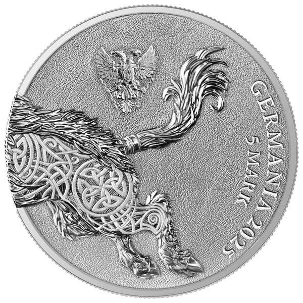 2025 germania beasts gullinbursti 1oz silver 2 coin set