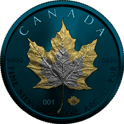 2022 Space Metals III - Maple Leaf 1oz .9999 Coloured Silver Coin