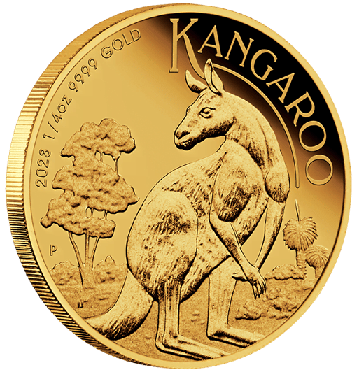 2023 australian kangaroo 1/4oz gold proof coin