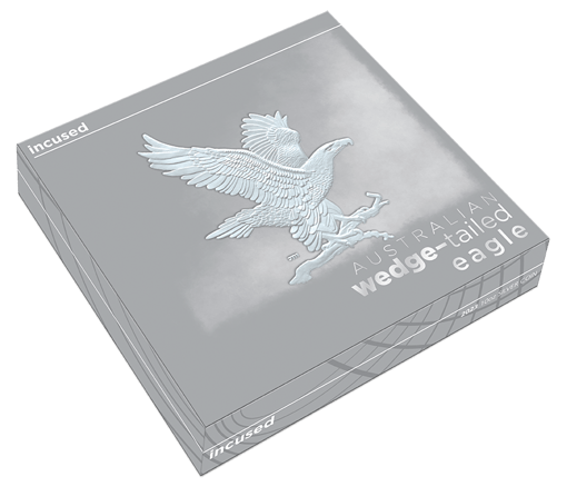 2023 australian wedge-tailed eagle 10oz silver incused coin