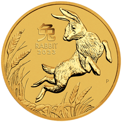 2023 Year of the Rabbit 1/10oz .9999 Gold Bullion Coin – Lunar Series III