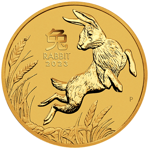 2023 year of the rabbit 1/10oz. 9999 gold bullion coin – lunar series iii