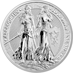 2022 The Allegories – Polonia & Germania 10oz .9999 Silver Bullion Coin
