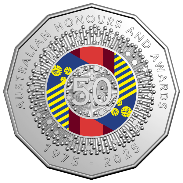 2025 50 years of the australian honours system six coin year set