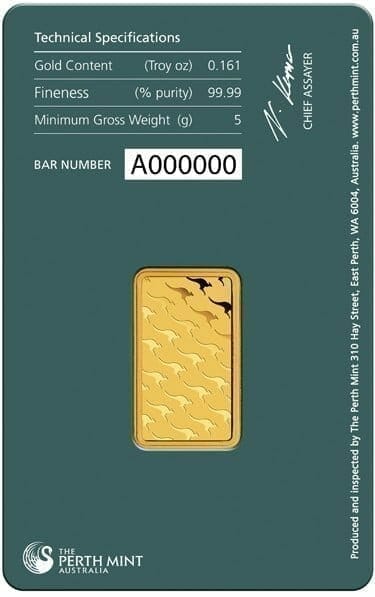 Perth-mint-kangaroo-5g-9999-gold-minted-bullion-bar-green-securi