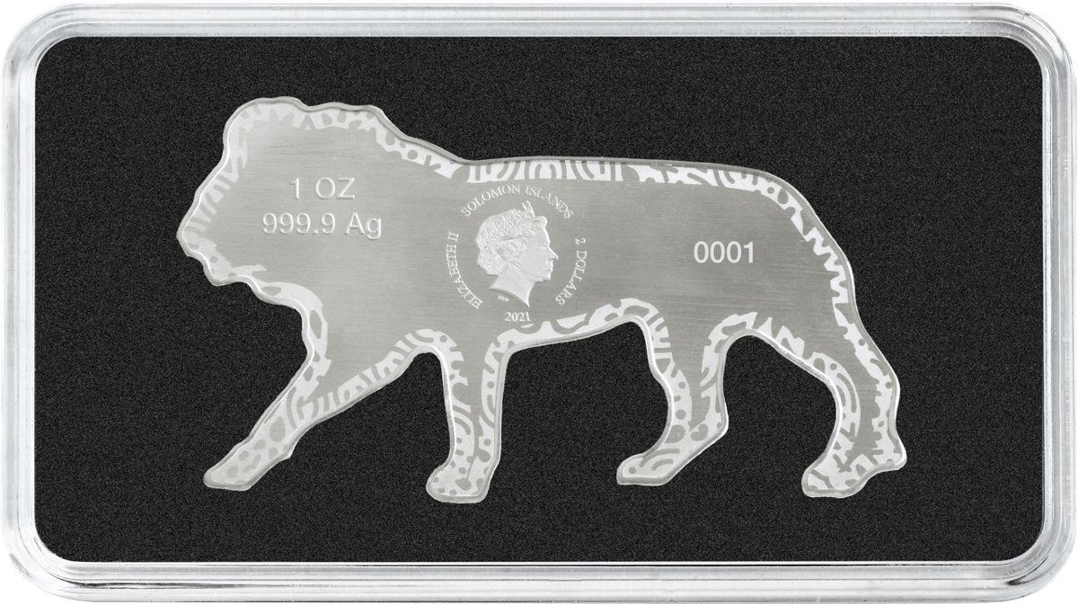 21aoaal1os-2021-animals-of-africa-lion-1oz-9999-silver-lion-shaped-coin