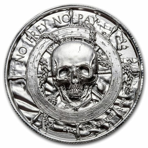 Privateer-series-the-plank-2oz-999-ultra-high-relief-silver-bull