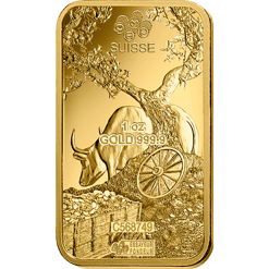 2021 year of the ox 1oz. 9999 gold minted bullion bar - pamp
