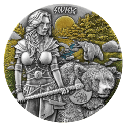 2024 Valkyries – Solveig 2oz .9999 Ultra High Relief Silver Coin
