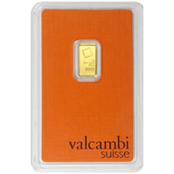 Valcambi 1g .9999 Gold Minted Bullion Bar