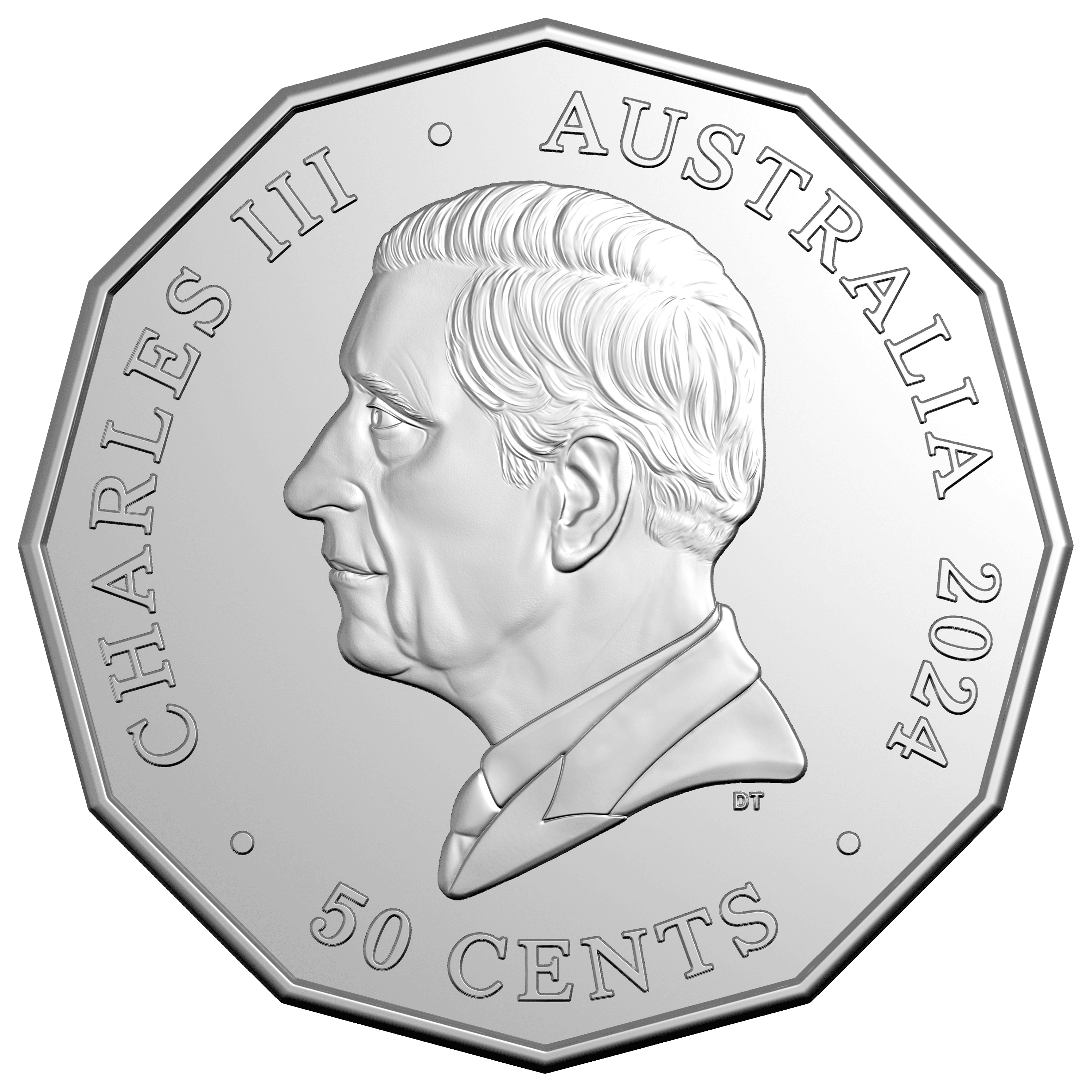 2025 50th Anniversary of Countdown Coloured Coin in Card Swan Bullion