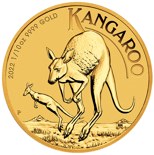 22014gaax 2022-australian-kangaroo-110oz-9999-gold-bullion-coin