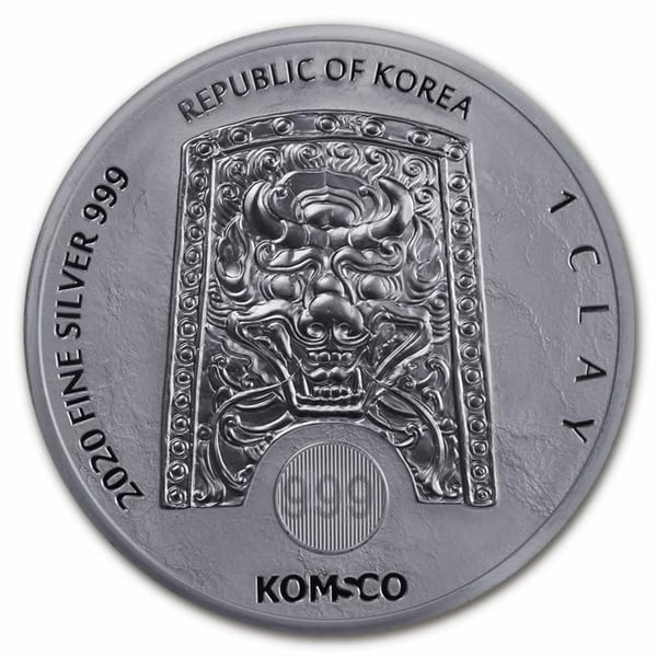 2020skchiwoo1ozs-2020-south-korean-chiwoo-cheonwang-1oz-999-silver-bullion-round