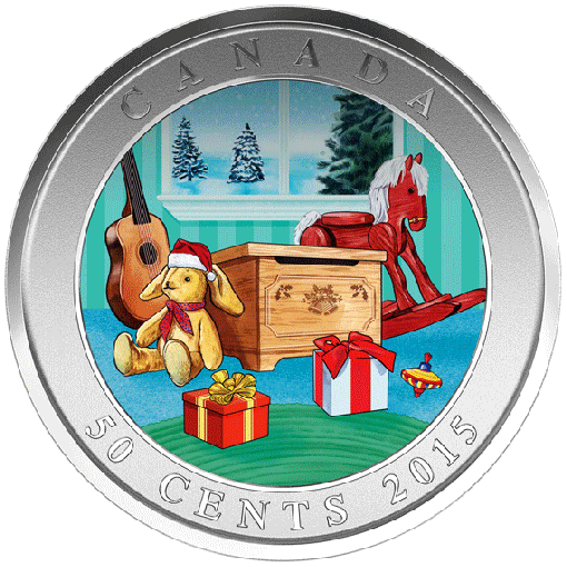 3d holiday toy box (2015). 999 royal canadian mint