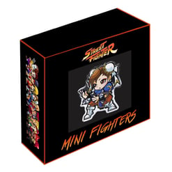 2021 mini fighters chun li 1oz. 999 silver proof coloured coin – street fighter