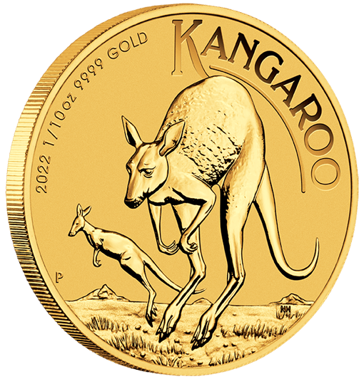 22014gaax 2022-australian-kangaroo-110oz-9999-gold-bullion-coin