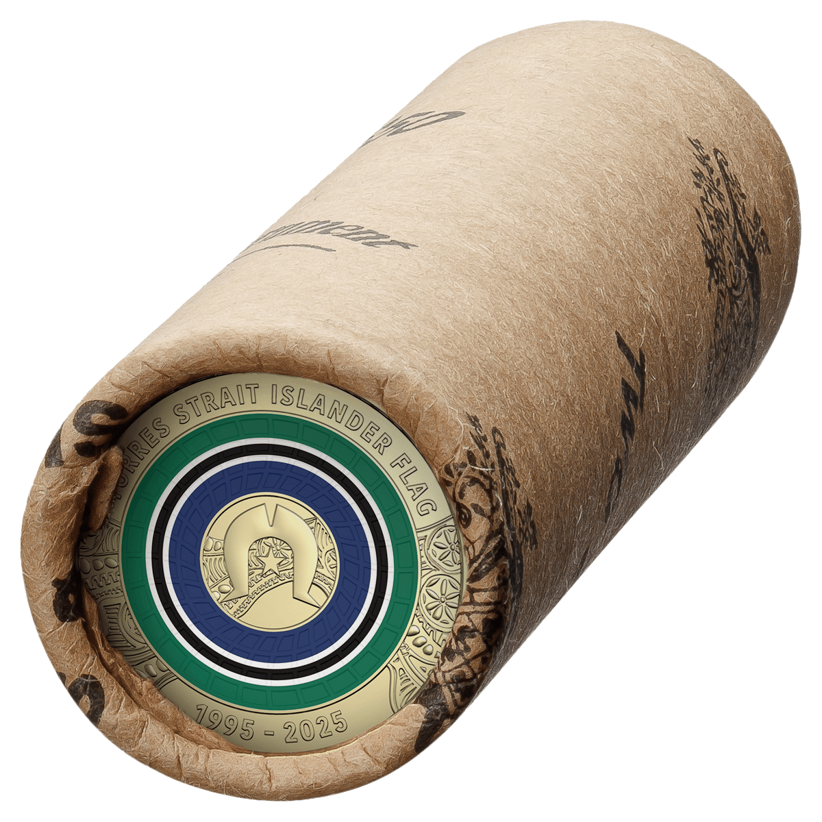 2025 $2 30th Anniversary of the Torres Strait Island Flag Coloured Coin Mint Roll - Image 3