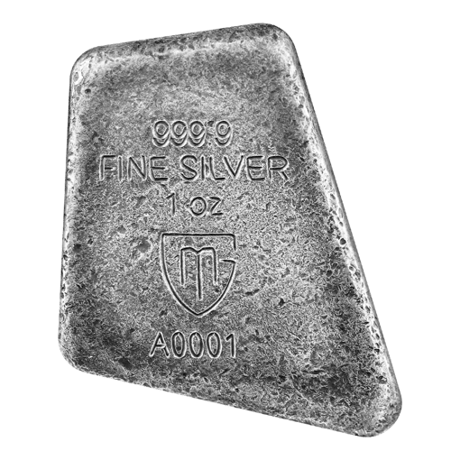 Uruz rune 1oz silver cast bar
