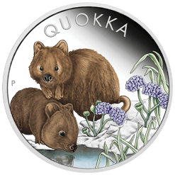 2023 Australian Quokka 1oz Silver Proof Coloured Coin