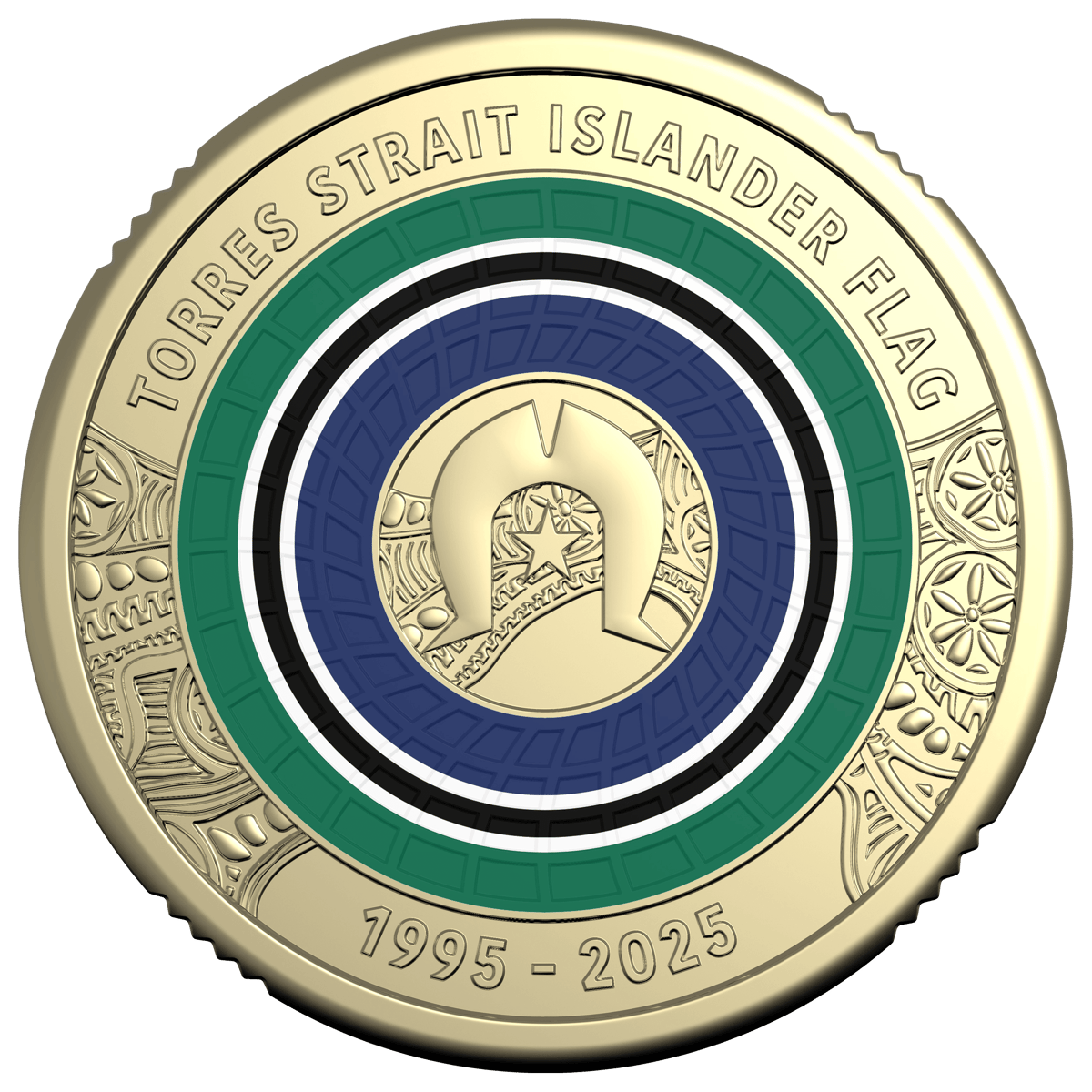 2025 $2 30th Anniversary of the Torres Strait Island Flag Coloured Coin Mint Roll - Image 2