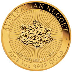 2022 Little Hero Nugget 1oz .9999 Gold Bullion Coin