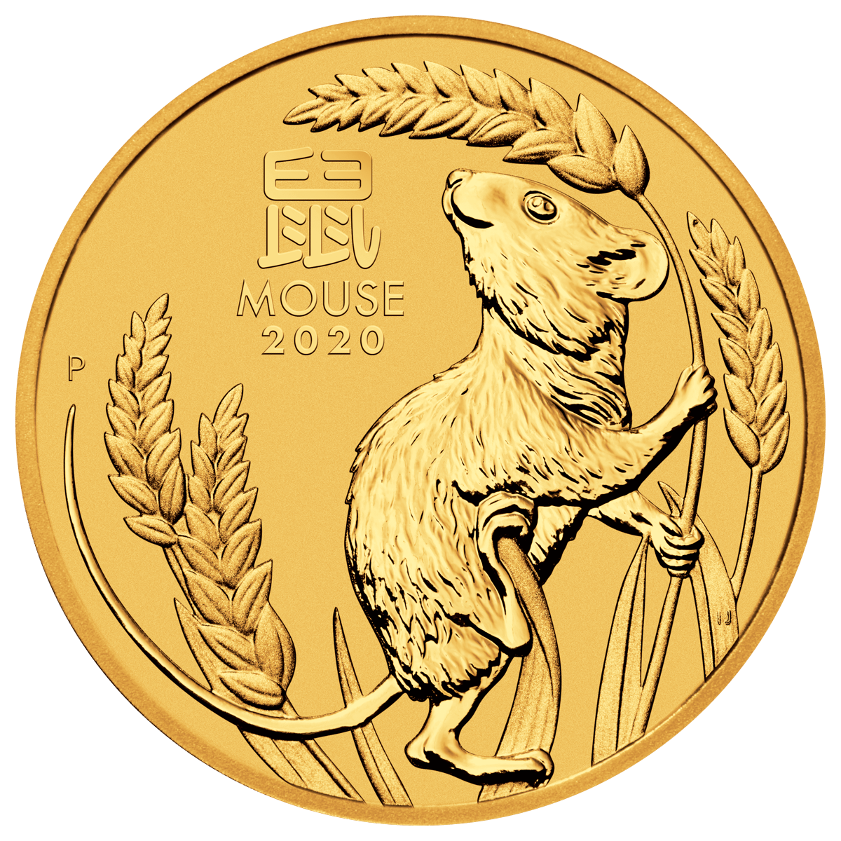 2020 year of the mouse 1/2oz gold bullion coin