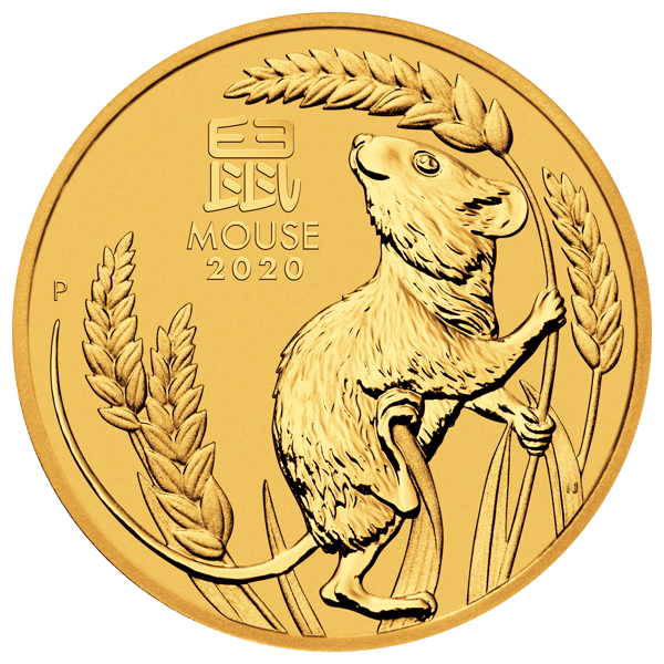 2020 Year of the Mouse 1/2oz Gold Bullion Coin