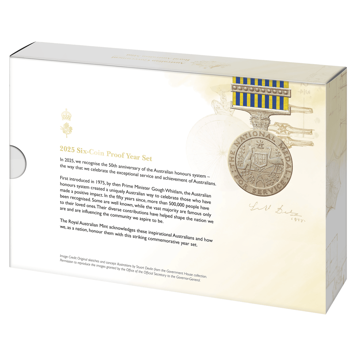 2025 50 years of the australian honours system six coin proof year set - image 5