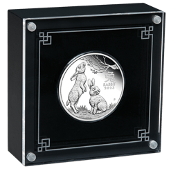 2023 year of the rabbit 1oz. 9999 silver proof coin – lunar series iii