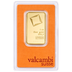 Valcambi 1oz .9999 Gold Minted Bullion Bar