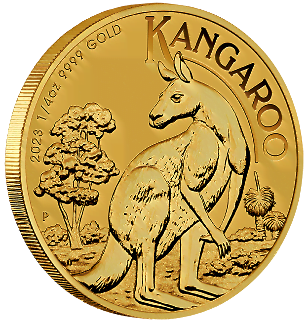 23014faax 2023-australian-kangaroo-14oz-9999-gold-bullion-coin