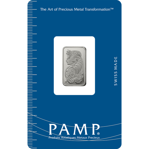 Pamp suisse lady fortuna 5g. 9995 platinum minted bullion bar