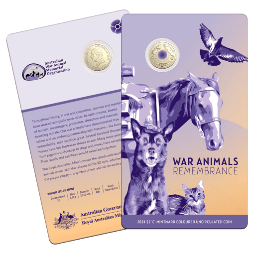 11413 2024-purple-poppy-war-animals-remembrance-c-mintmark-colou