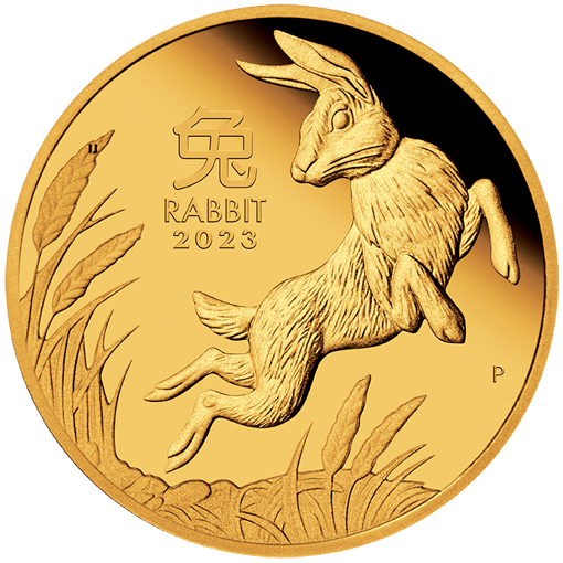 2023 year of the rabbit 1/4oz. 9999 gold proof coin – lunar series iii