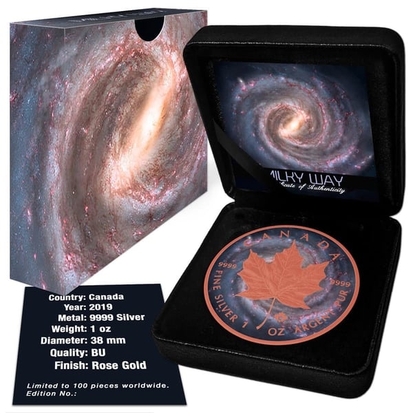 2019milkywaymaple1ozs-2019-milky-way-maple-leaf-gilded-1oz-9999-silver-coin
