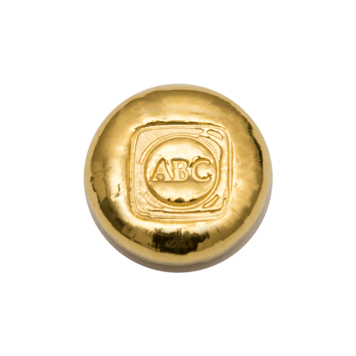 Abc 1/2oz. 9999 gold cast bullion bar