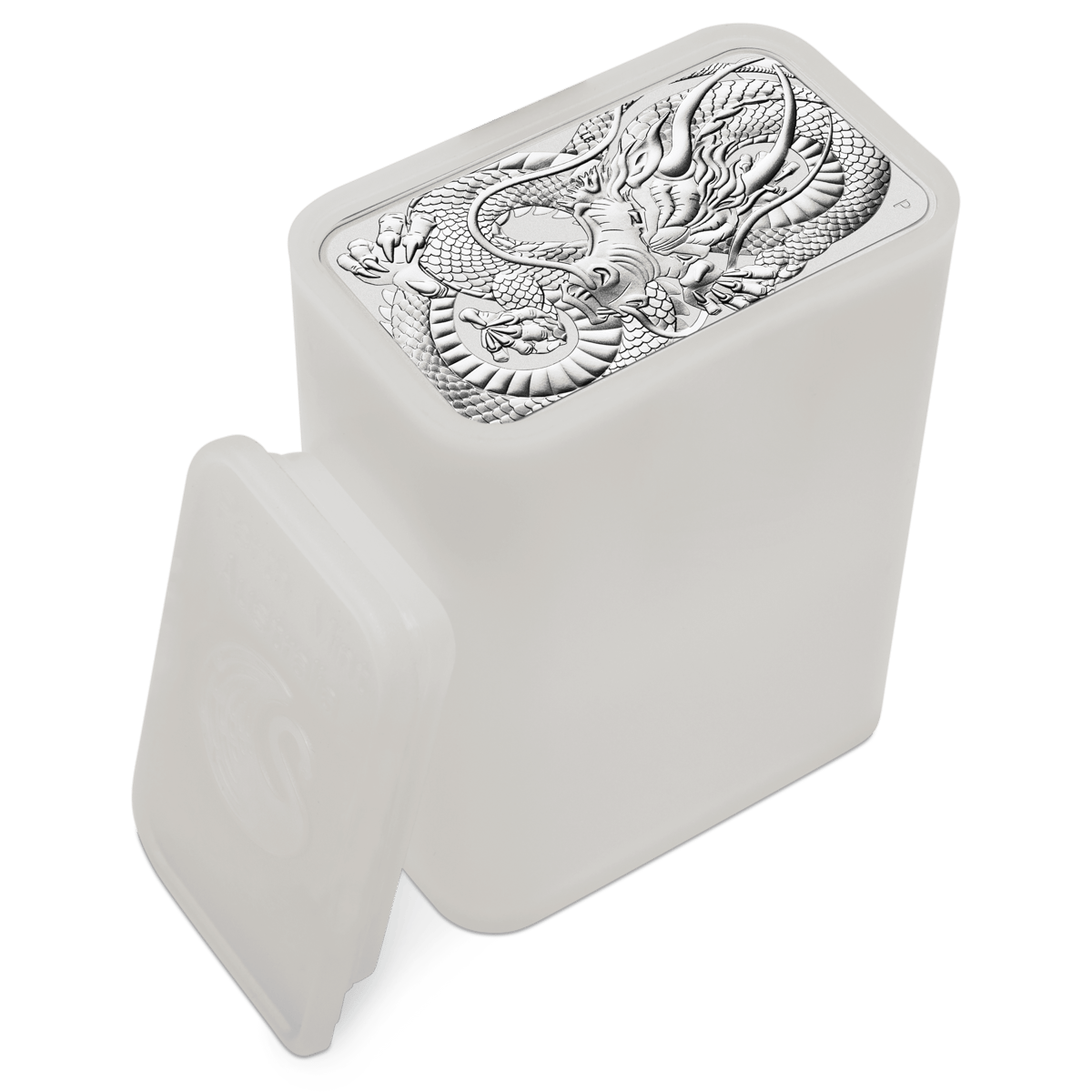 2021 dragon 1oz silver rectangular coin - image 4