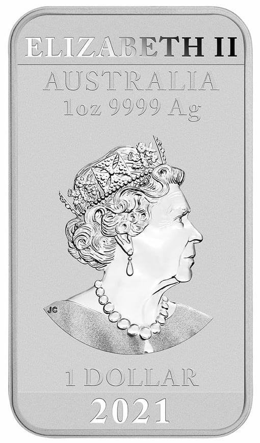 2021 dragon 1oz. 9999 silver bullion rectangular coin